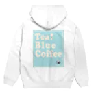 Teal Blue Coffeeのポスターどこに貼る？ パーカーの裏面