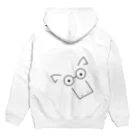 yötön yöのばくれしパーカー(黒) Hoodie:back