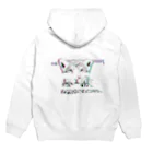 パープルレインの絶滅しちゃやーよジャガーくん Hoodie:back