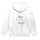 cocono shopの生きよう、愛そう、笑おう-live love laugh- パーカーの裏面