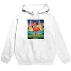 miamissioneのmiamissione オリジナル - ヘッドセットでノリノリの夢見るフラミンゴ - Hoodie