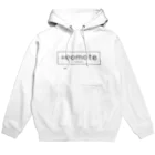 eomoteのeomoteのシンプルなロゴ（囲い文字）が入ったパーカー（白） Hoodie