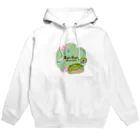 ＿---＿のカエルのスイスイ　蓮 Hoodie