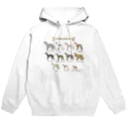 豆つぶのSighthound Friends(淡色推奨) Hoodie