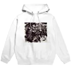 兎派の踊る細胞(monochrome) Hoodie