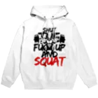 RampageWorkout のBig3 Squat Hoodie 白系色 パーカー