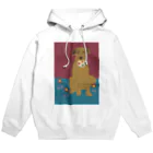 DOG DOG DOGのボール遊び　茶犬 Hoodie