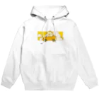 ぽやいのゆるキャラストアの恐竜のニヤちゃん　黄色の空シリーズ Hoodie