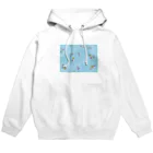 謎はないけど謎解き好きのお店の謎柄の和風グッズA（空色） / Japanese style goods A inspired by escape room (Light blue) Hoodie