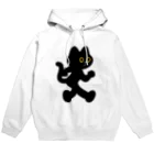 嶌星堂の飛び出し坊や猫 黒猫 Hoodie