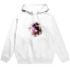 紅空月(kouzuki)designの金魚花_煌color Hoodie