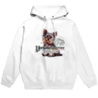 オリジナル工房プリントンのヨークシャーテリア 前面プリントTシャツ＜淡色＞ Hoodie