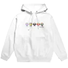 ネナロコのウシウシファイブ／白 Hoodie