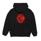 白無垢の人の✿紅色の四葩✿ Hoodie:back