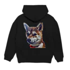 柴犬が好きの柴犬福1 Hoodie:back