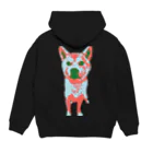 柴犬が好きの柴犬福2 Hoodie:back