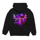 ヘヴィメタルサラリーマン商店の【Wild Statue Vol.1】ムース Hoodie:back