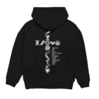 256graphのドットでキリスト＆十二使徒 Hoodie:back