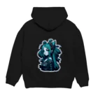 ななしのステッカーガール Hoodie:back