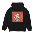 猫のきぬくんのお店のSKATER CAT Hoodie:back