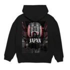 まちゃのキャンプ飯部のまちゃキャンプ飯部のロゴアイテムです Hoodie:back