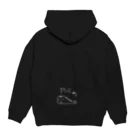 chillrieのちるりぃの王子　やらぬ　黒 Hoodie:back