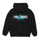 LYNX e-sportsのLYNX LOGO HOODIE / BLACK パーカーの裏面