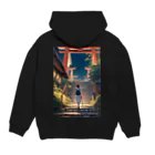 卯月なのかのStairway Journey　〜紡がれる架け橋の旅〜　No.1　「これより神の地」 Hoodie:back