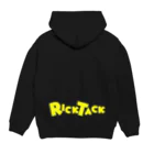 RICKTACKのRick Tack  イエローロゴ Hoodie:back