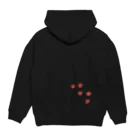 ネコの細道は紅葉色の和ねこ(和柄ver.) Hoodie:back