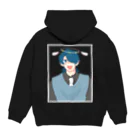 猫スタンプの天使？くん？ Hoodie:back