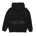 Vamp ModeのLogo (BLACK)＆ Back print Hoodie| Duct tape パーカーの裏面