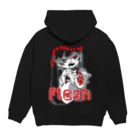 人類生肉のflesh Hoodie:back