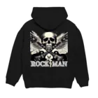 stamp_marketのROCK MAN　背中にプリント Hoodie:back