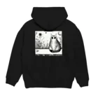 暴走三輪車のクリクリおめめの不思議猫ちゃん Hoodie:back