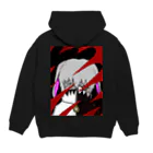 市イラストグッズショップの狂月ちゃん Hoodie:back