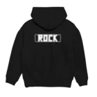 More want Rock!のBOX ROCK BLACK パーカーの裏面