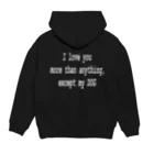 愛犬ラックのお店やさんの愛犬ラックの英語 カッコイイ  Hoodie:back