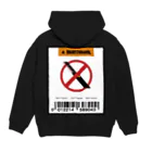 ばんぱー@ゆっくり旅芸人Lv.60のCAUTION GRAPHIC / banper0122 Hoodie:back