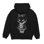 SUREYのポンチョを着た女の子 Hoodie:back