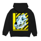 シグのWolf head 1　狼 Hoodie:back