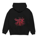 amaryllisのAmaryllis 彼岸花 Hoodie:back