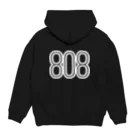 musicshop BOBの808 - BOB ※WHITE LOGO Hoodie:back