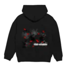 ☆ℳinℳin☆のロゴ＆蜘蛛の巣 Hoodie:back