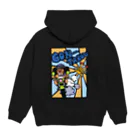 もけけ工房 SUZURI店の『探偵ゴン』 ゴン太郎 公式グッズ Hoodie:back