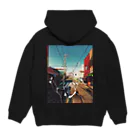 Shut up...のフロントガラス男 Hoodie:back