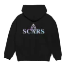 SCARSのSCARSピンクロゴプリント Hoodie:back