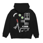 tv.dinner_の[ARCADE]PINBALL Black Hoodie:back