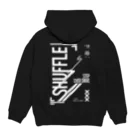 6TanのSHUFFLE DANCE （デザイン白）  Hoodie:back