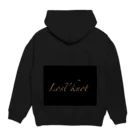 Lost'knotの黒オオトカゲ Hoodie:back